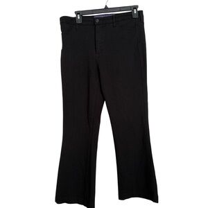 NYDJ Women’s Sz 10P Black Ponte Knit Bootcut Pants